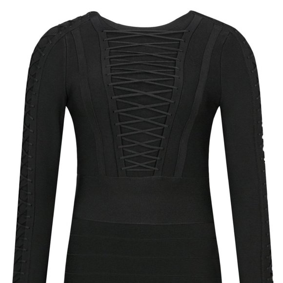 GUESS By Marciano Corset Detail Bandage Dress sz M - Picture 4 of 10